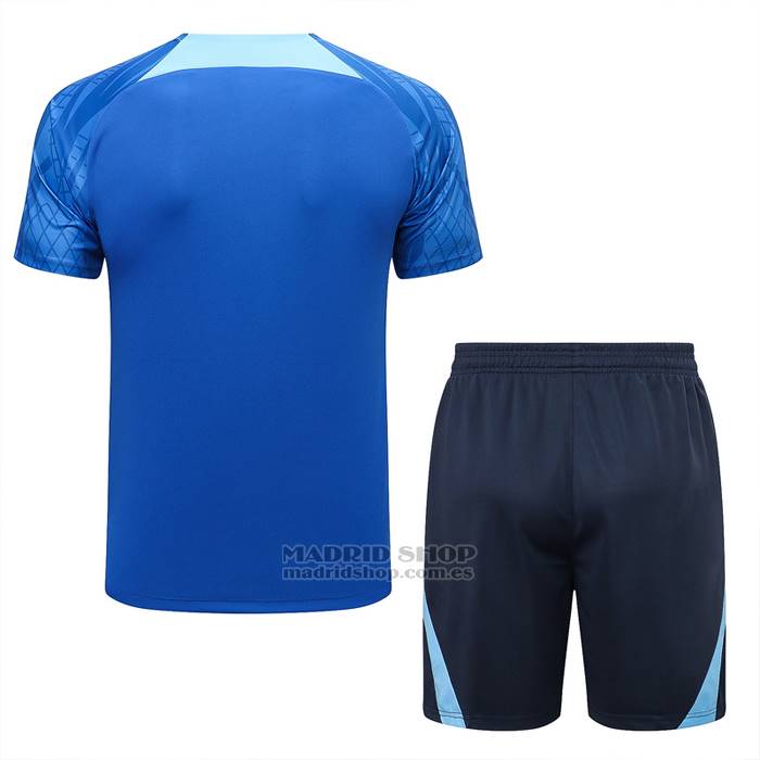 Chandal del Inglaterra Manga Corta 2022-2023 Azul - Pantalon Corto